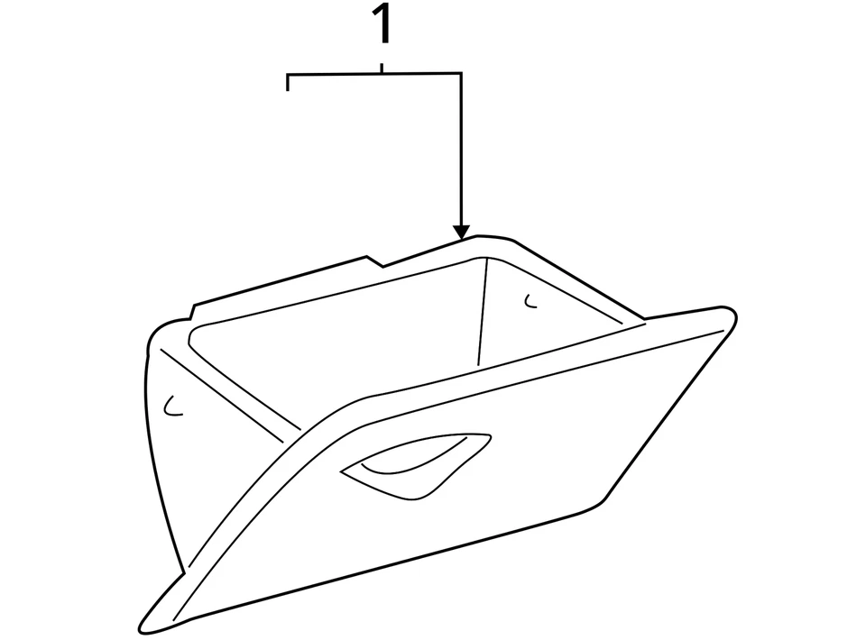 SE ADAPTA A FORD FOCUS 2005-2007 CAJA Y PUERTA GUANTE COMPARTME 5S4Z54060T10AAB - NUEVO OEM Foto 4 de 4