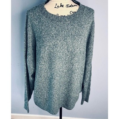 Brand New Vero Moda Women's 1X Plus Melange Sea Moss Long Sleeve T-Shirt Top