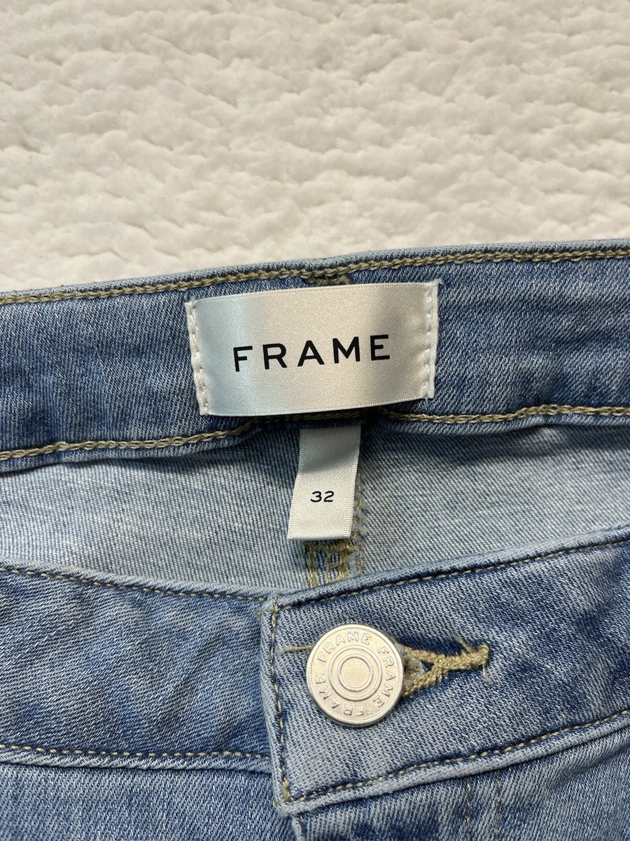 Frame Jeans Womens 32 *35Wx25.5L* Le Crop Mini Boot Integrity Wash