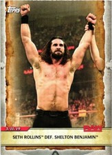 Seth Rollins 2020 Topps Raw Wrestling Card