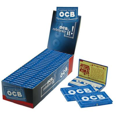 OCB Blue Elasticated Sheet Rolling Papers 25x100Bl Pg. 