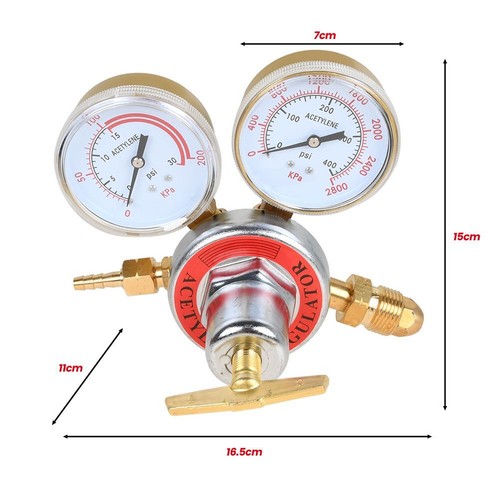 Oxygen and Acetylene Regulators Welding Fit Victor Gas Gauges Pair CGA540 CGA510 - Picture 6 of 13