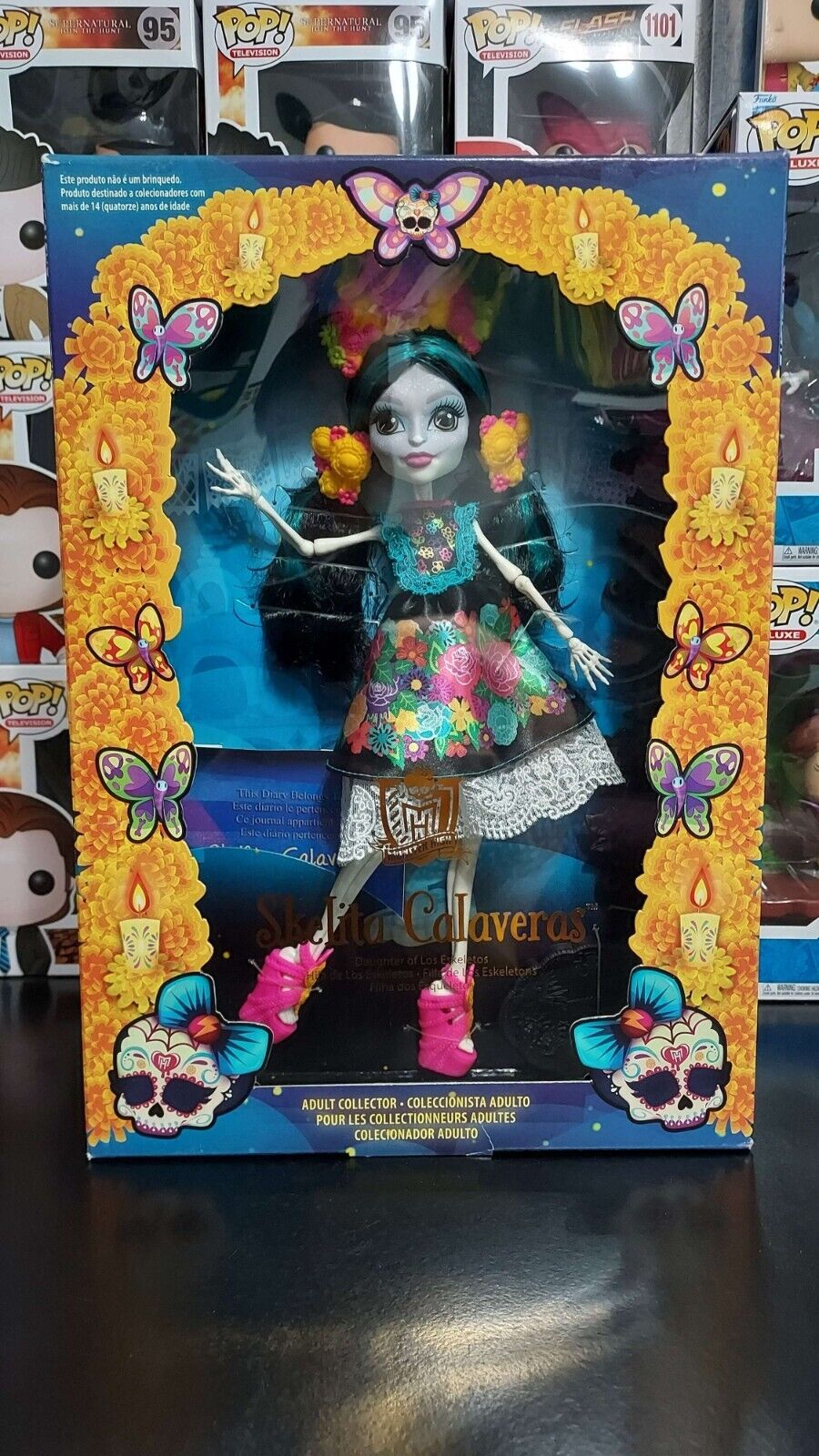 PRÉ-VENDA Boneca Monster High Dia de Muertos Skelita Calaveras - Mattel