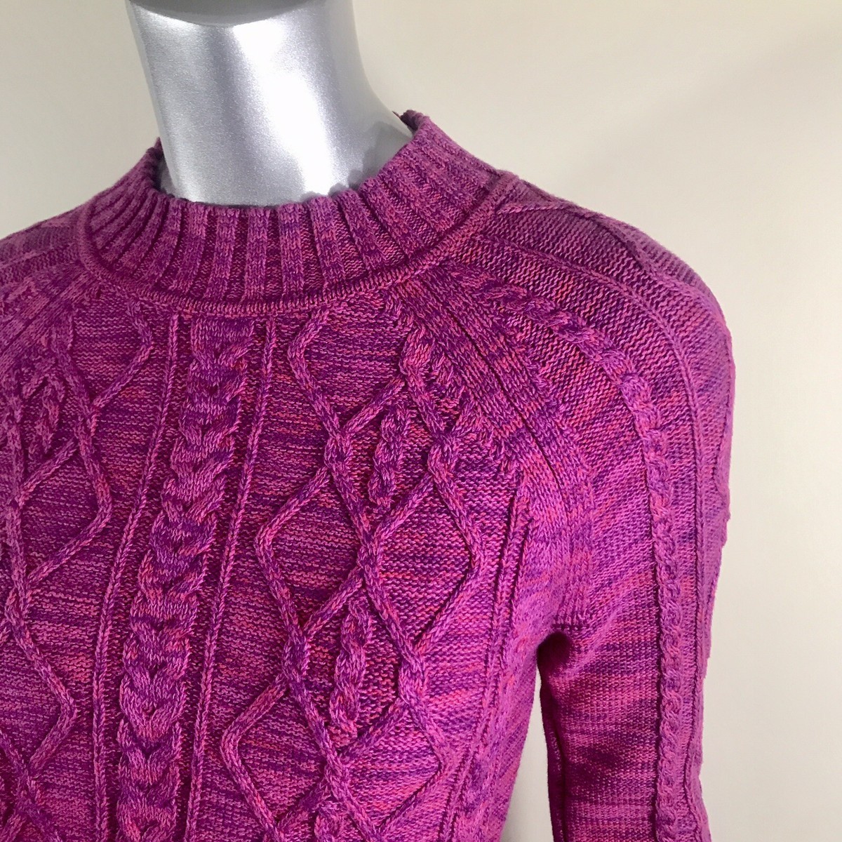 gap cable knit crew jumper