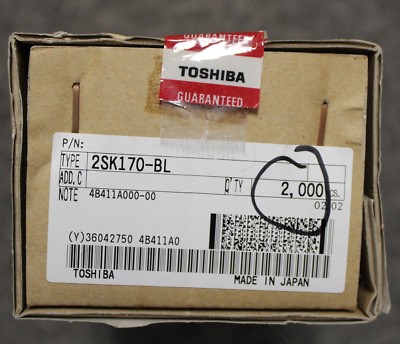 Qty 200 2SK170 Toshiba J-FETs - 2SK170BL - NEW - ''B'' / ''BL'' Grade (6-12mA)