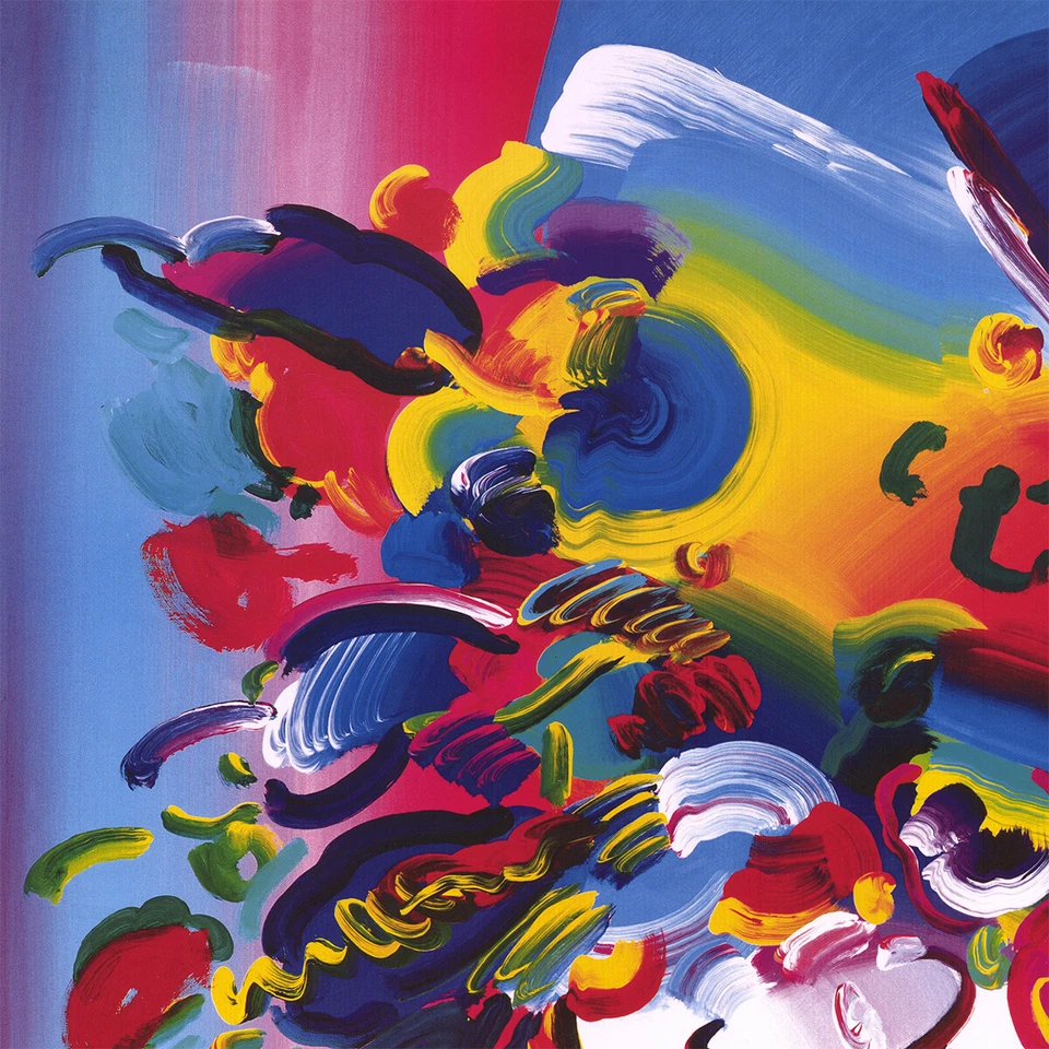 24W"x32H" BLUSHING BEAUTY por PETER MAX - OPCIONES DE IMPRESIÓN DE PÓSTER ABSTRACTO de LIENZO Foto 3 de 4