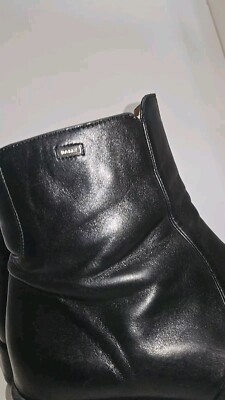Bally mens soft leather Parawet boots black side zip Birori UK8