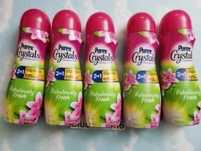 LOT(5) PUREX CRYSTALS IN-WASH FRAGRANCE BOOSTER 2N1 FABULOUSLY FRESH  21 OZ