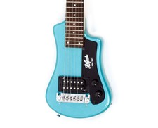 Hofner Shorty Electric Travel Guitar W/gig Bag - Blue - Used