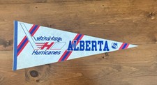 WHL Lethbridge Alberta Hurricanes Vintage 1990's Team Logo Hockey Pennant