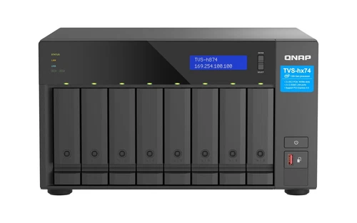QNAP TVS-h874-i7-32G-US 8 Bay High-Speed Desktop NAS with M.2 PCIe Slots, 12t...