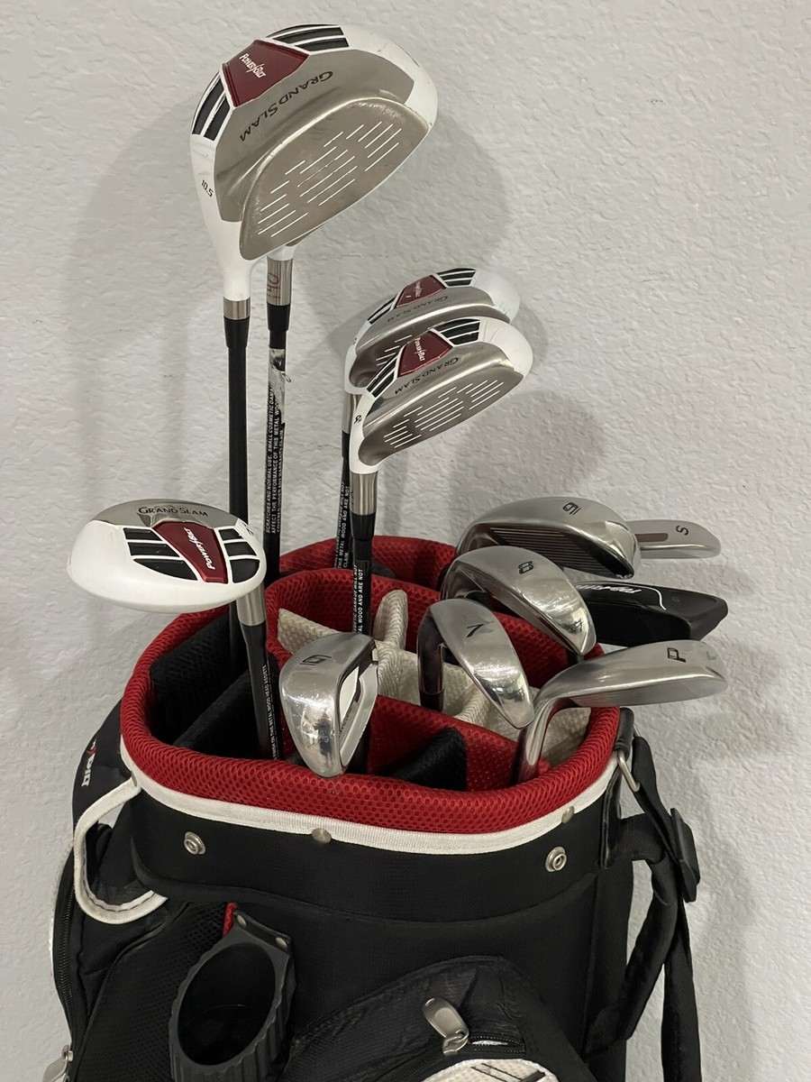 PowerBilt Grand Slam ゴルフバッグ PowerBilt Grand Slam Men's Complete Golf Set & Bag Top Flite
