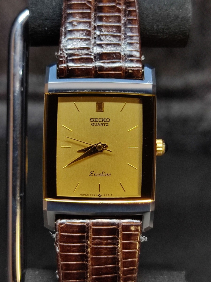 1970年代製 SEIKO セイコー Exceline 7321-5770 Vintage Good condition Seiko 7321-5740 EXCELINE Working item