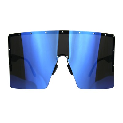 Polarisiert Spiegel Linse Visier Shield Sonnenbrille Übergröße Sun Hülle UV400