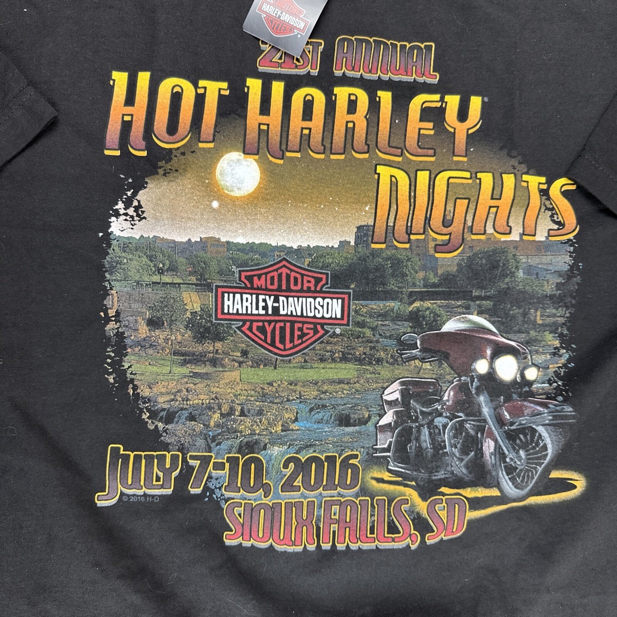 NWT HARLEY DAVIDSON T-SHIRT XL BLACK 21st Hot Annual Harley Nights
