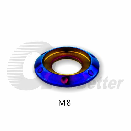Arandelas de titanio M5 M6 M8 M10 GR5 Ti junta espaciadora para motocicleta bicicleta eléctrica - Imagen 22 de 39