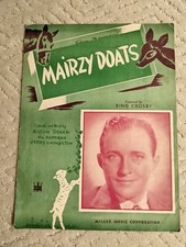 MAIRZY DOATS Drake/Hoffman/Livingston 1943 BING CROSBY Vintage Sheet Music