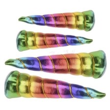 2pcs 6cm/10cm/13cm Rainbow Unicorn Horns DIY Horn Headband Party Costume Mask