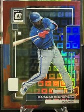 Teoscar Hernandez Los Angeles Dodgers 2022 Donruss Optic SN Pandora Red Prizm