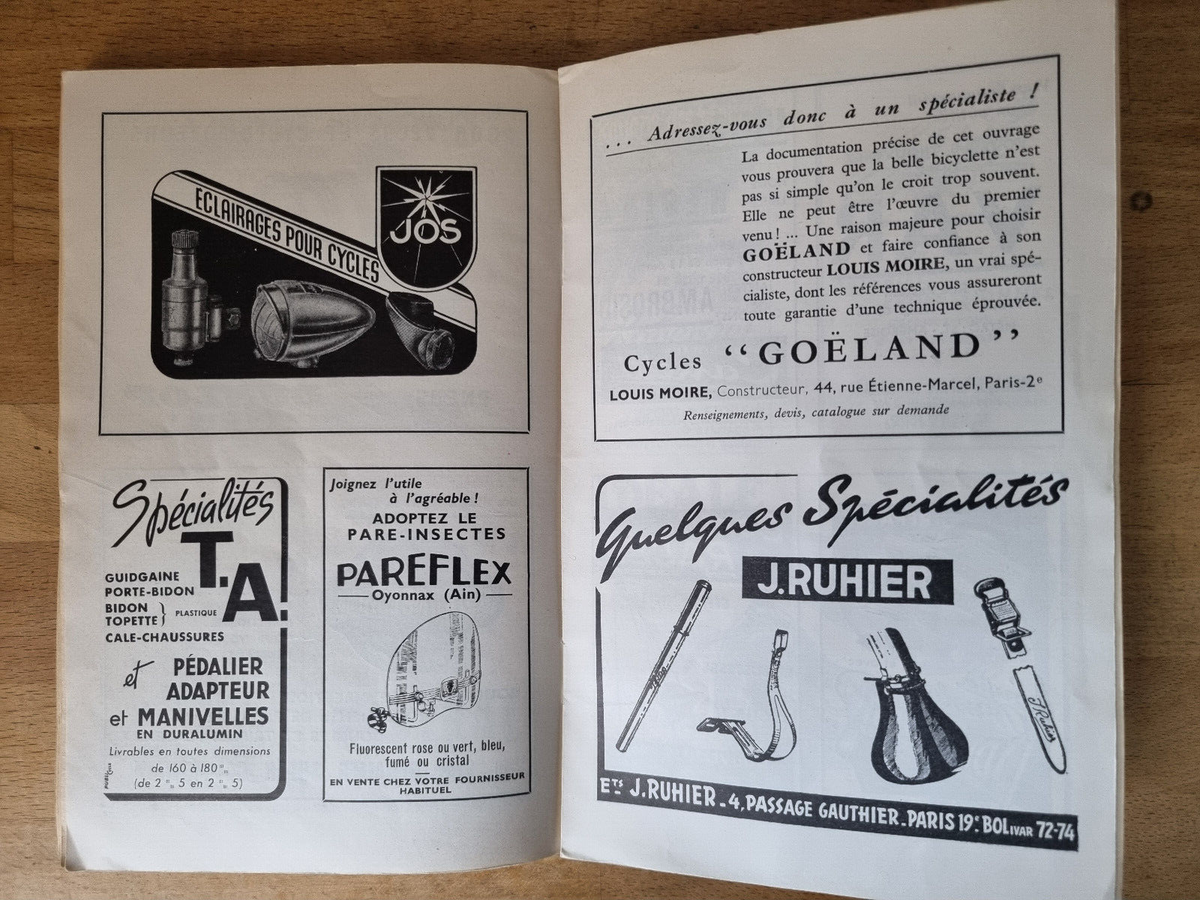 Ancien livre Cycle Compétition Cyclotourisme par Daniel