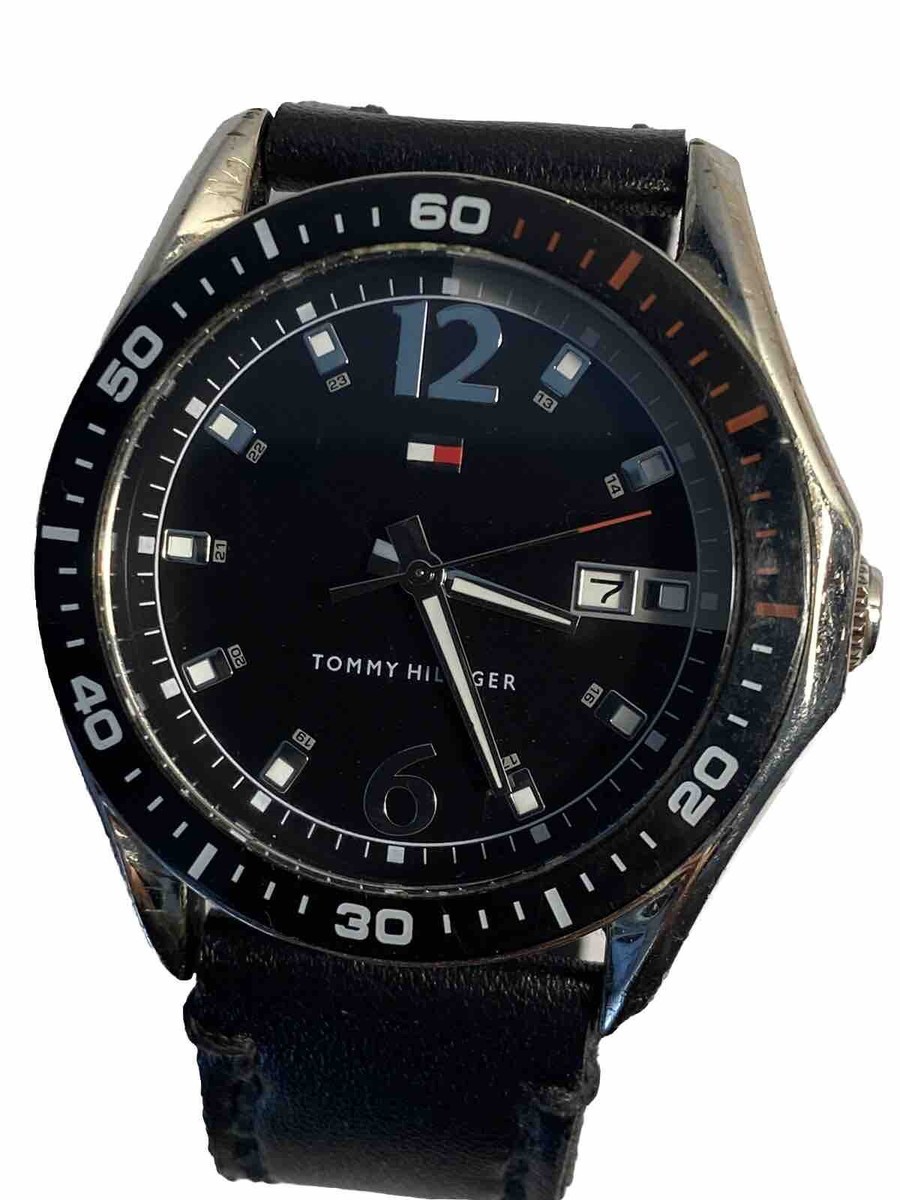 Tommy Hilfiger Quartz WR 3ATM New Black Band Men's