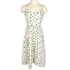 Cooperative Urban Outfitters Pineapple Strappy Midi Dress Womens 2 Pockets