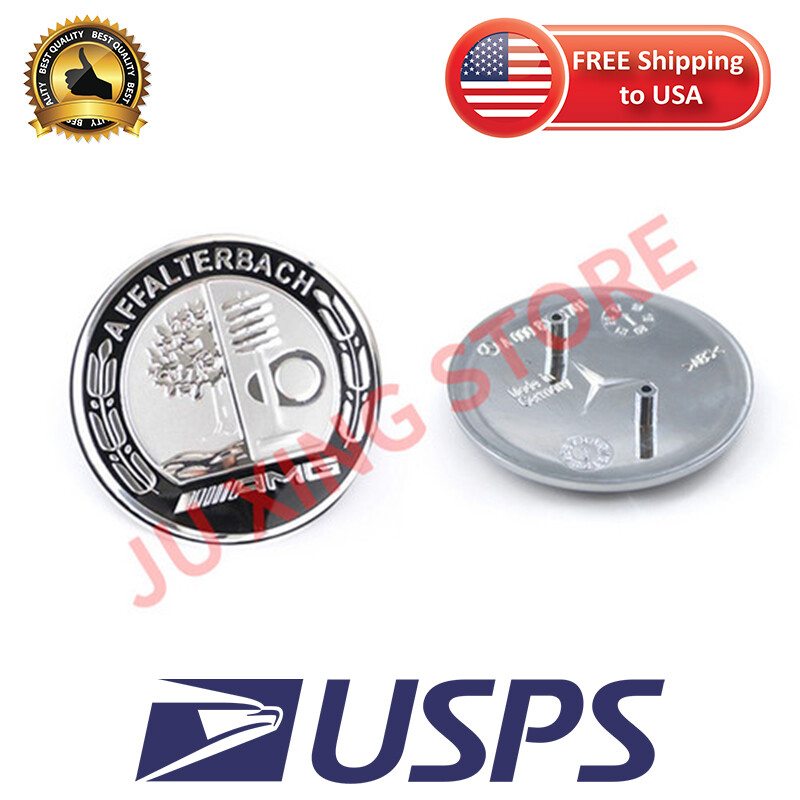 FOR MERCEDES BENZ CLK CLS E ML GL FRONT HOOD BADGE BLACK EMBLEM Affalterbach