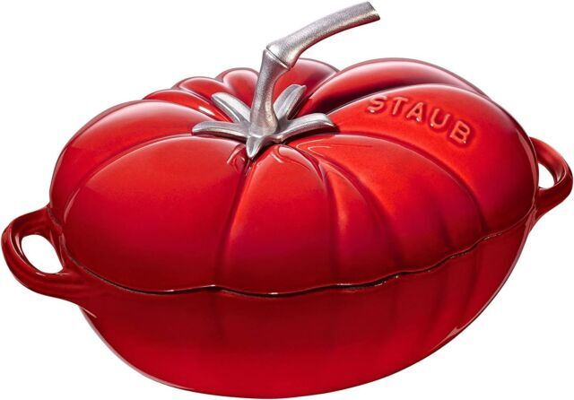 未使用 STAUB 11712506 トマト ココット オーブン 3 クォート Staub Cast Iron 3qt Tomato Cocotte - Cherry (11712506) for sale