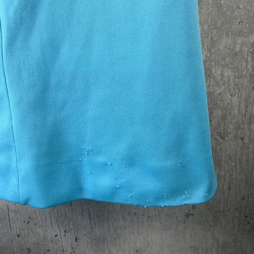 Vintage Dress Blue Collared Sheath Go Go Dress Size Small Medium Butte Knit - Picture 6 of 8