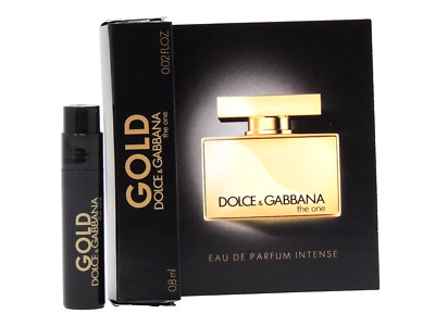 D&G DOLCE & GABBANA THE ONE GOLD INTENSE .8ml .02fl oz x 1 PERFUME SPRAY SAMPLE