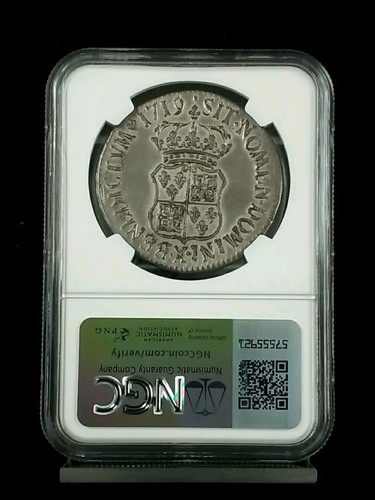 1719X FRANCE ECU 1719-X DAV-1327 NGC UNC DETAILS CLEANED #1368 - Picture 4 of 4