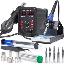 WEP 8786D-I SE Hot Air Soldering Iron Station Kit 2-IN-1 SMD Rework Station Tool