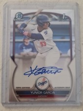 2023 Bowman Chrome Baseball Yunior Garcia 1st Bowman Autograph