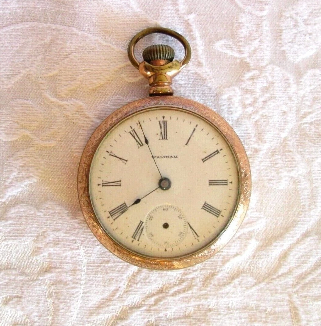14 karat gold pocket watch hot sale