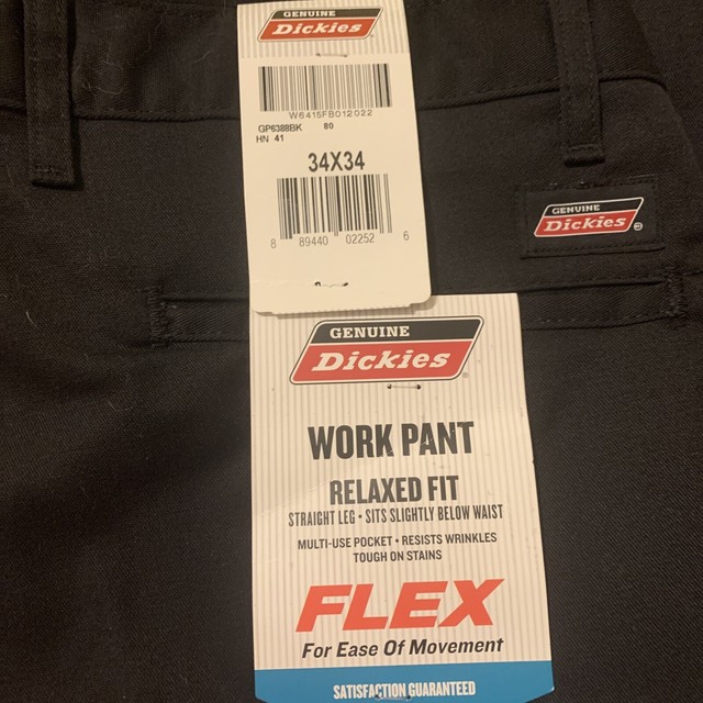 MEN'S DICKIES WORK PANTS GP6388BK BLACK 