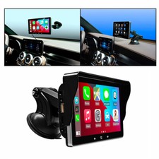 7" Portable Wireless Apple CarPlay Android Auto Touch Screen Car Stereo Radio FM