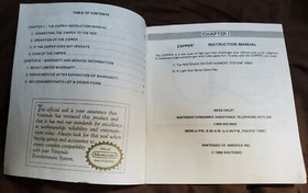 Orange Nintendo NES Zapper Blaster Gun Manual Instruction Booklet ONLY VGC PA1