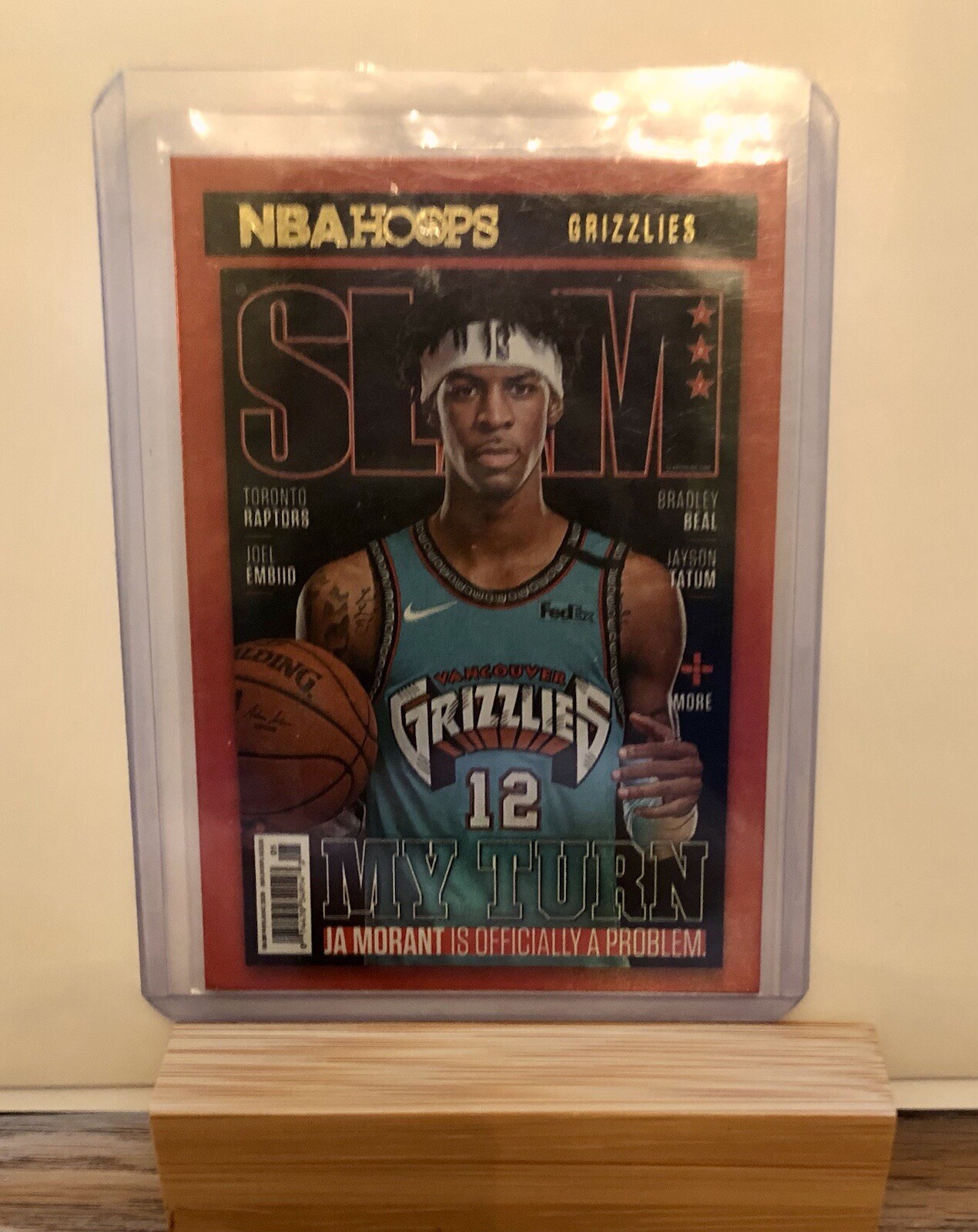 2020-21 NBA Hoops Ja Morant SLAM Insert  #18 Grizzlies SP HOLO / SILVER PARALLEL