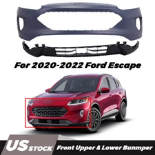 For 2020-2022 Ford Escape Front Upper & Lower Bumper Cover Kit