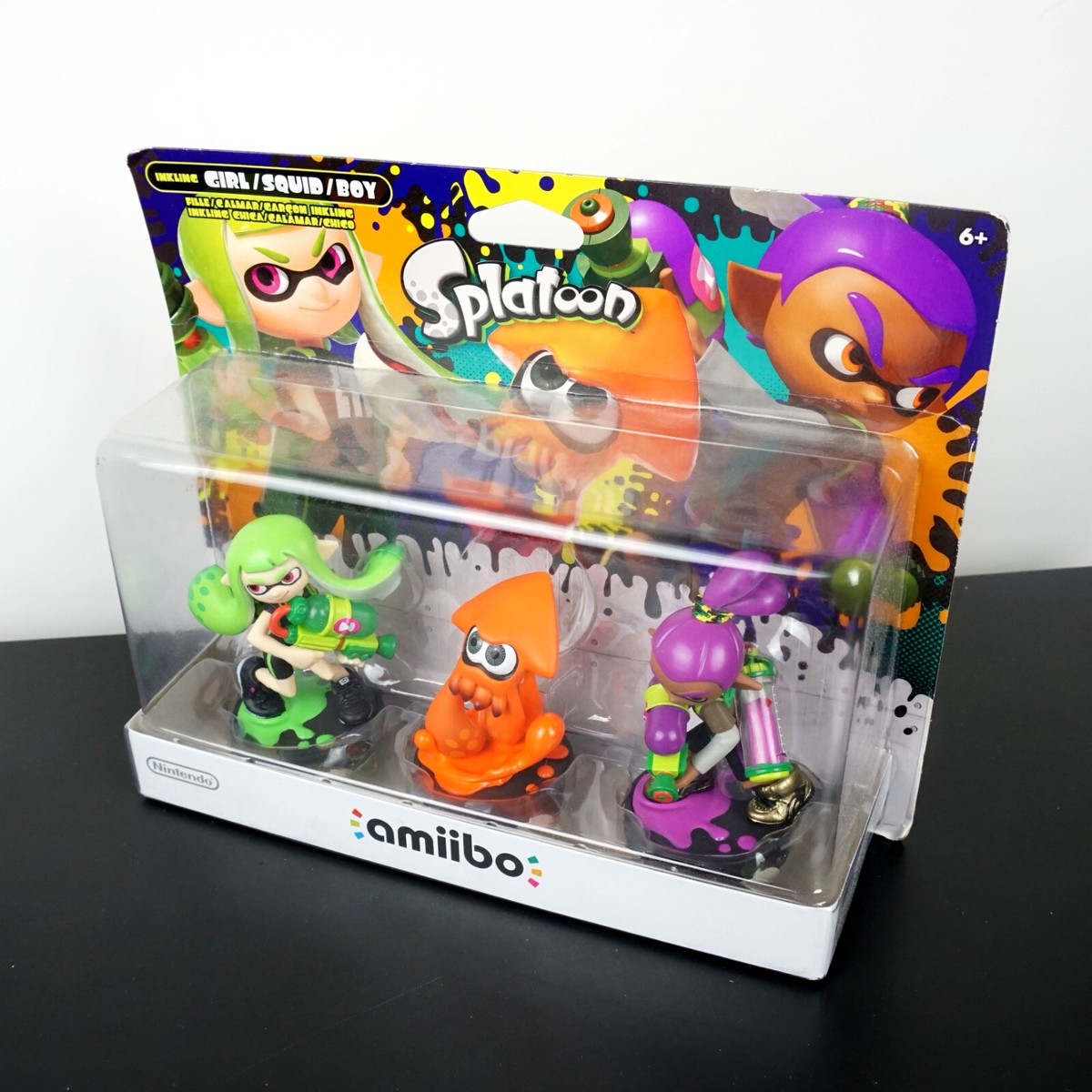 Splatoon Amiibo Alt Colors 3 Pack Inkling Girl Squid Boy Nintendo
