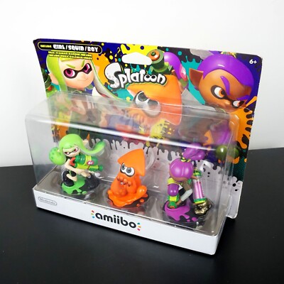 スプラトゥーン2＆3 + amiibo 3体 Splatoon Amiibo Alt Colors 3 Pack Inkling Girl Squid Boy Nintendo