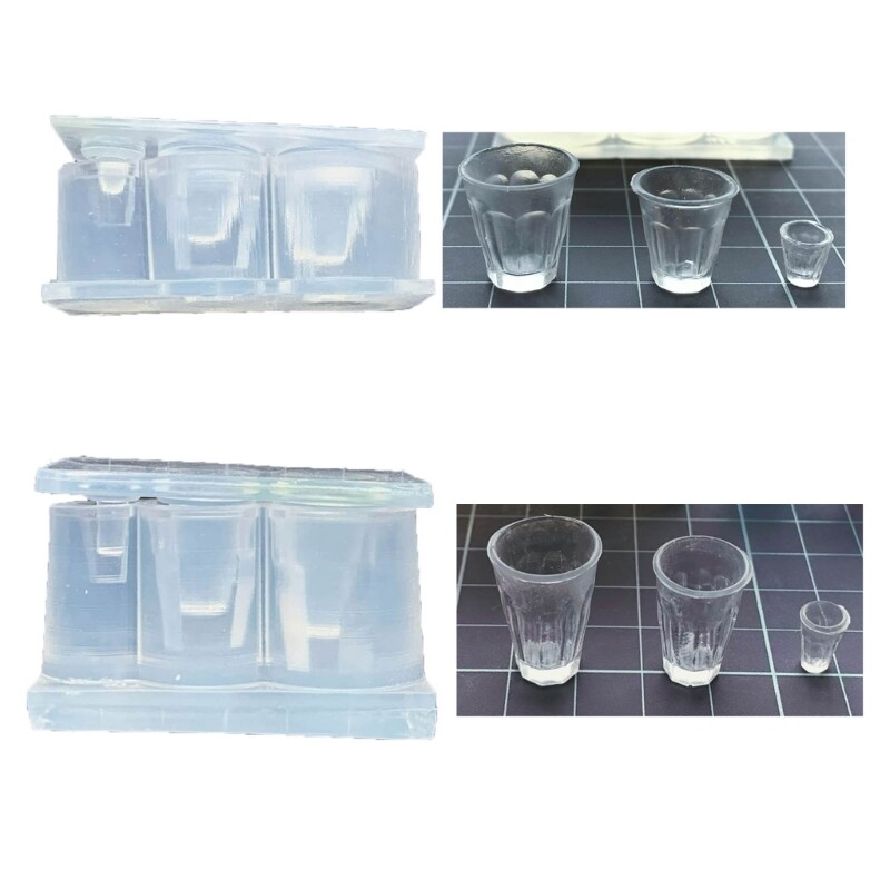 Mini Silicone Cup Molds for DIY Epoxy Resin Jewelry Pendants  