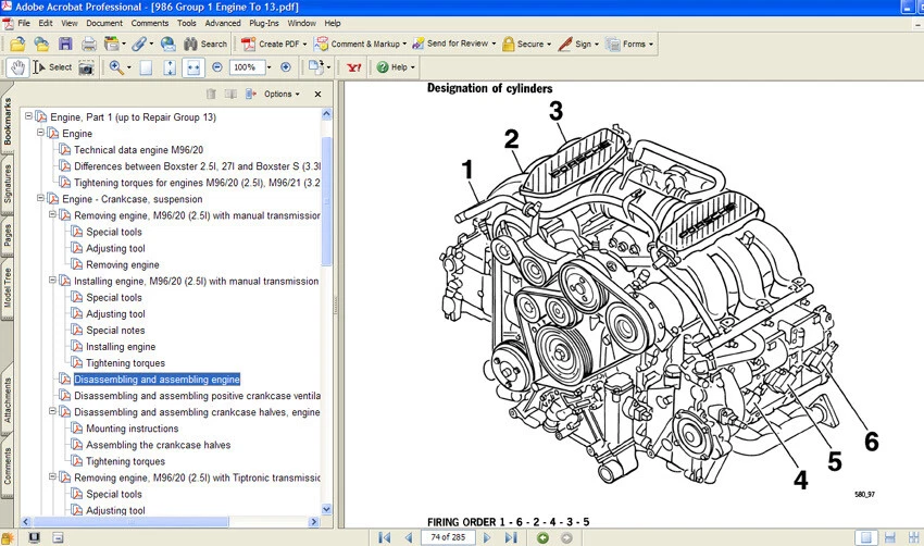 Porsche Boxster 986 (1997-2001) manuale officina riparazione su cd - Immagine 3 di 4