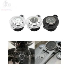 Fuel Gas Tank Oil Cap Cover W/ Clock For Harley Sportster Softail Dyna Breakout
