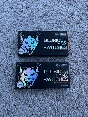 Brand New Glorious Lynx Extra Smooth Linear Switches - Lubed