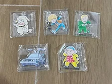 Lot of 5! BACK TO THE FUTURE 35th Anniversary Acrylic Keychains - Marty Doc etc