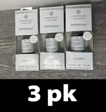 3pk Chesapeake Bay Pure Essential Oil: Clarity-Peppermint 0.33 oz each