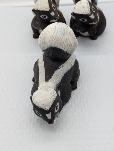 Set 3 Skunk/Skunks Soffietto Stampo Linea Arte 1990 Vintage Decorazione Giardino - Foto 3 di 23