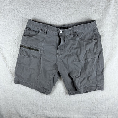 INC International Concepts Macys Mens Waist 36 Grey Bermuda Shorts Zipper Pocket