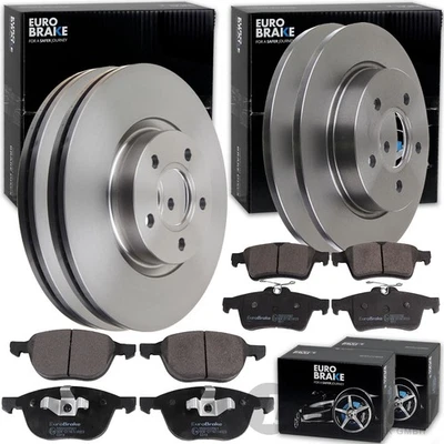 EuroBrake Kit De Freins À Disques Avant Arrière Pour Ford Focus III MK3 - Photo 1/4